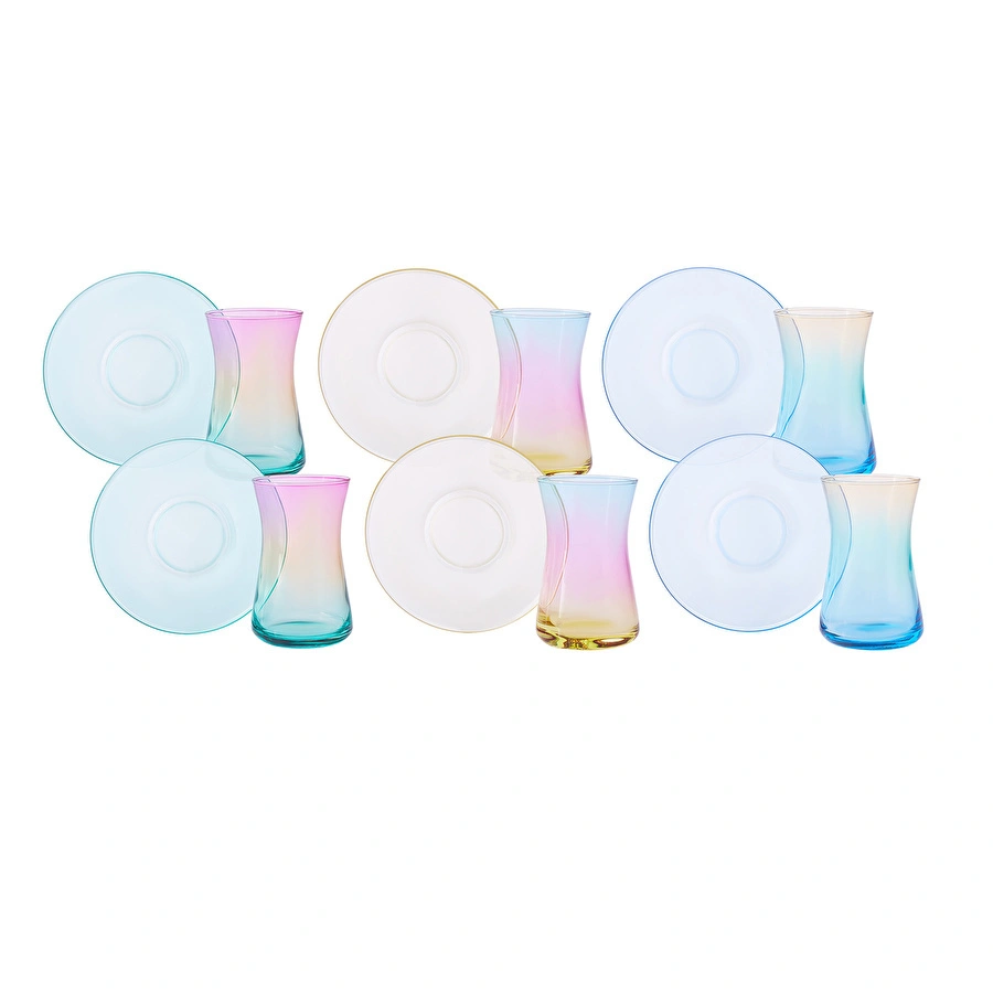 Karaca Peru 12 Parça 6 Kişilik Çay Seti 165 ml