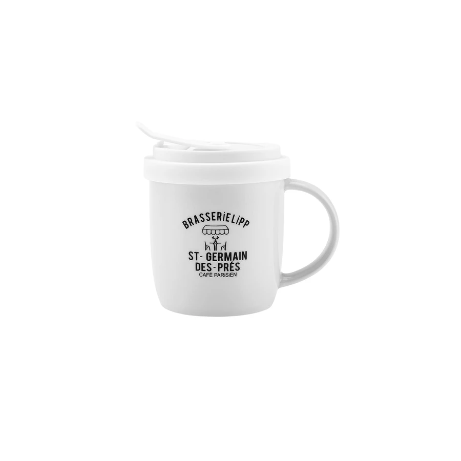 Karaca Cafe Beyaz Kapaklı Kupa 360 ml