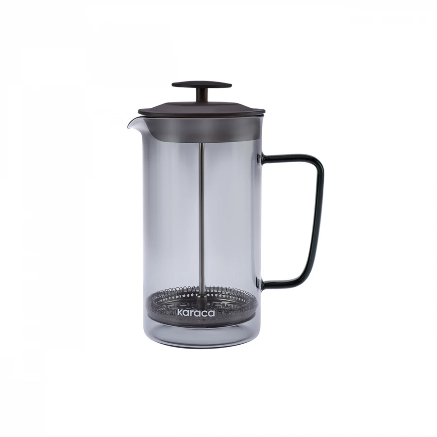 Karaca Valentina Borosilikat Cam French Press 1000 ml Grey