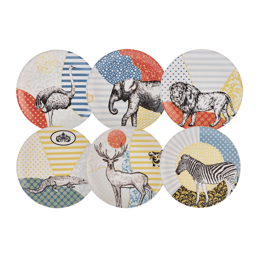 Karaca Animal 6 Kişilik Pasta Takımı 21 cm