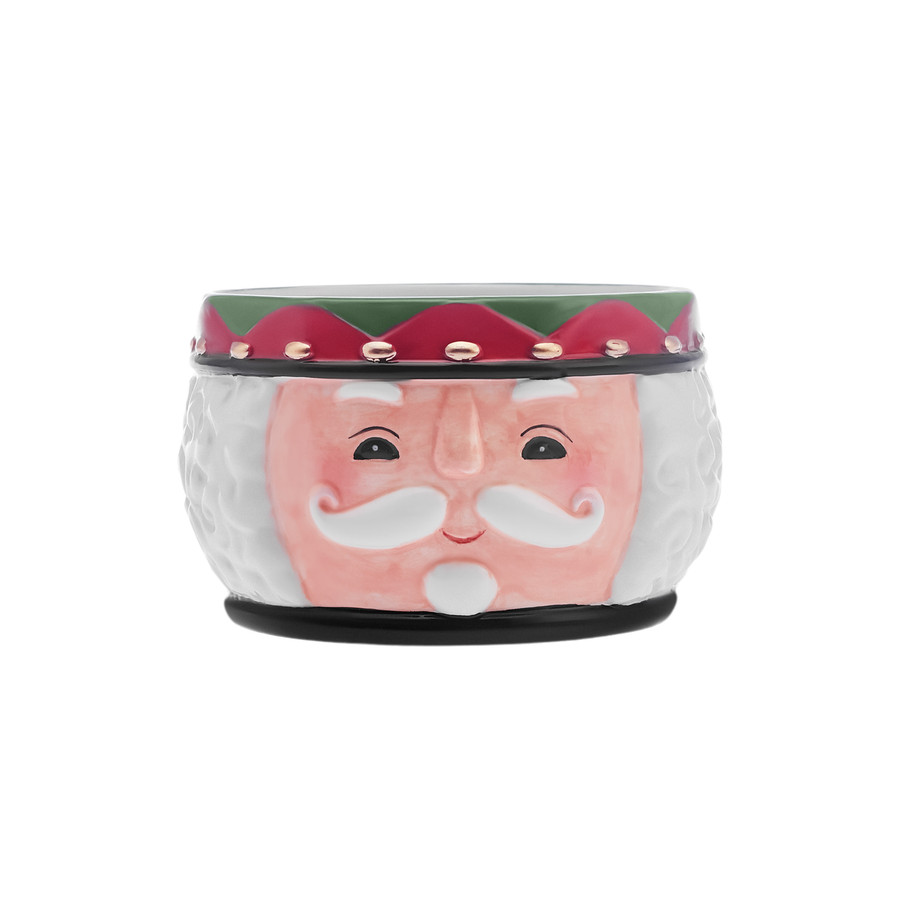 Karaca New Year Yılbaşı 24 Rölyefli Kurşun Asker Kase Beyaz 12 cm