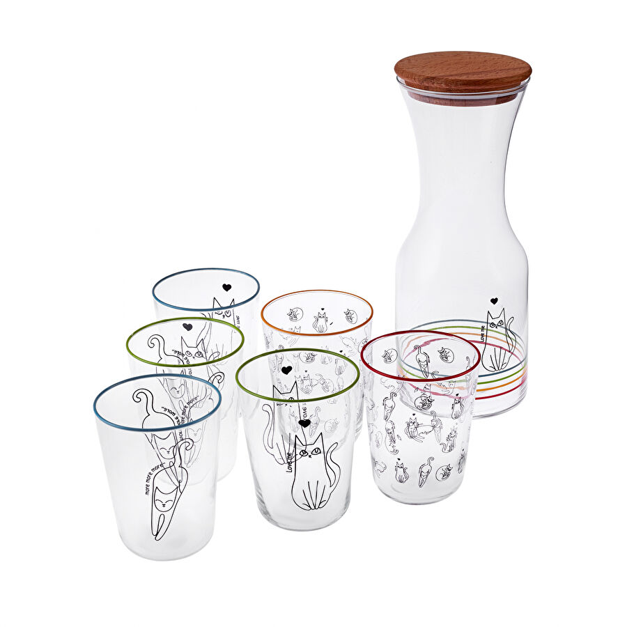 Karaca My Cat 7 Parça Su Seti