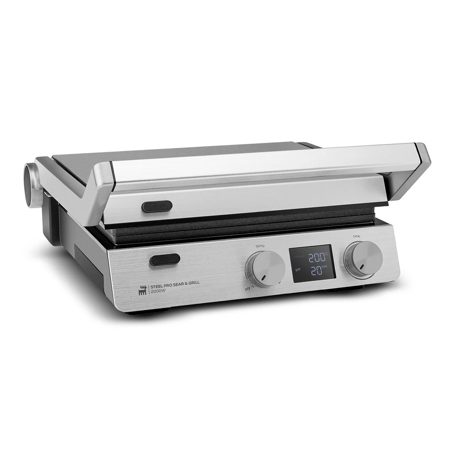 Karaca Compact Steel Pro Sear and Grill Inox 2007 Döküm Izgara ve Tost Makinesi