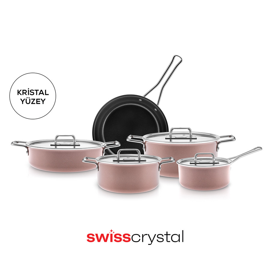 Karaca Swiss Crystal Mastermaid 9 Parça Tencere Set Bronzy