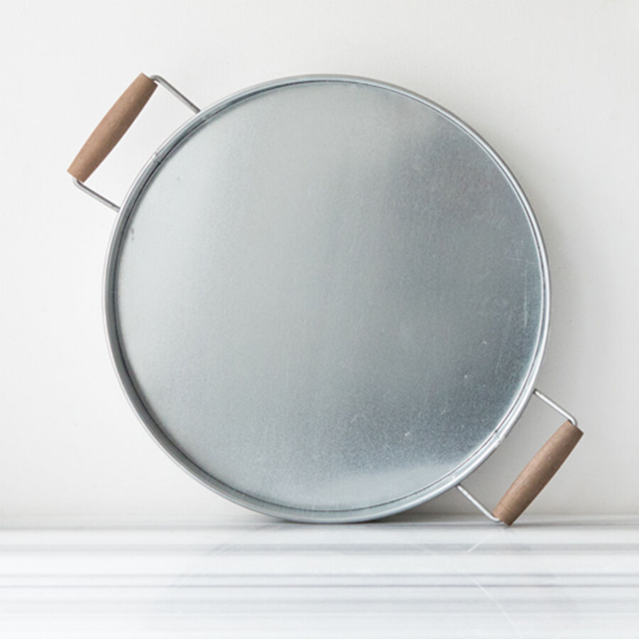 Karaca Refika'dan Galvaniz Yuvarlak Tepsi 37 Cm