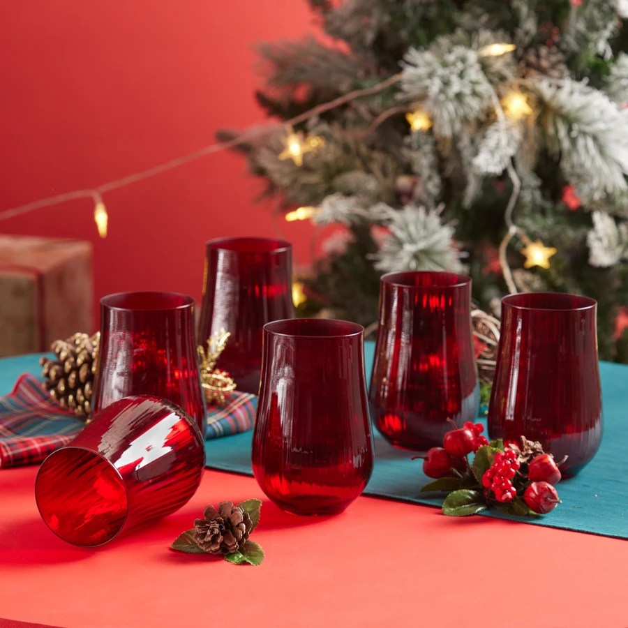 Karaca Alle 6'lı Meşrubat 450 Ml Kırmızı 