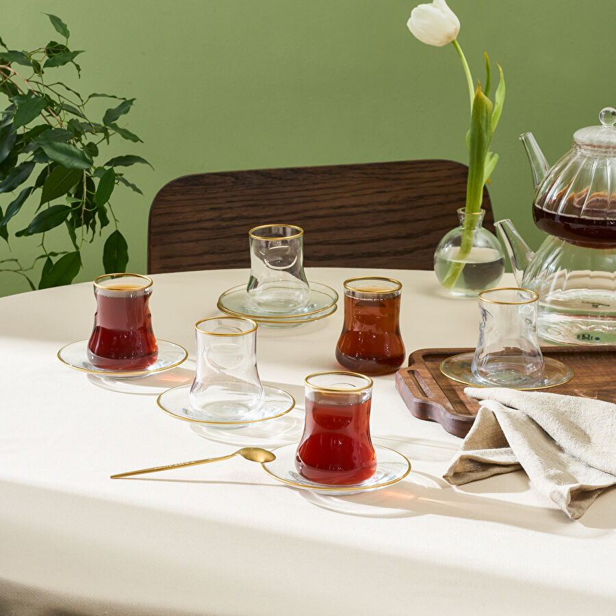 Karaca Touch 12 Parça Çay Seti Gold