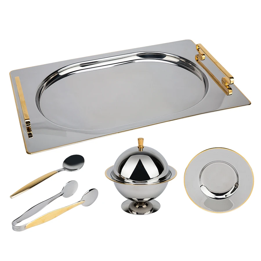 Jumbo 9000 Oval Gold Çay Seti