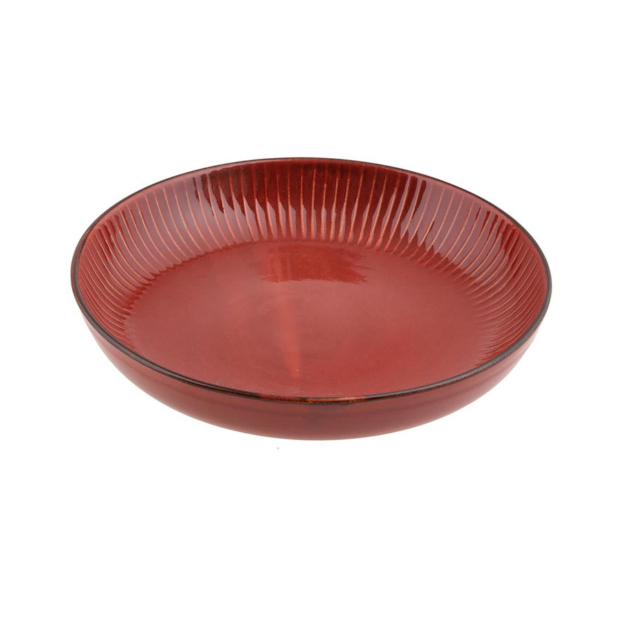 Jumbo Terracota Çukur Tabak Red 24 cm