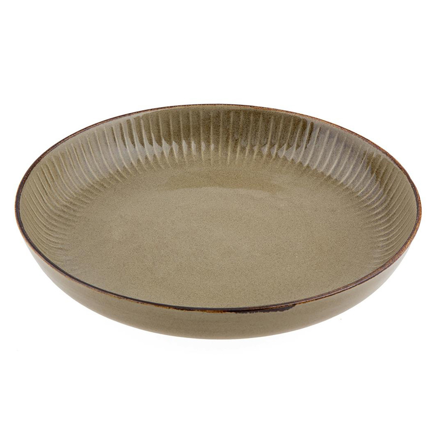 Jumbo Terracota Çukur Tabak Beige 26 cm