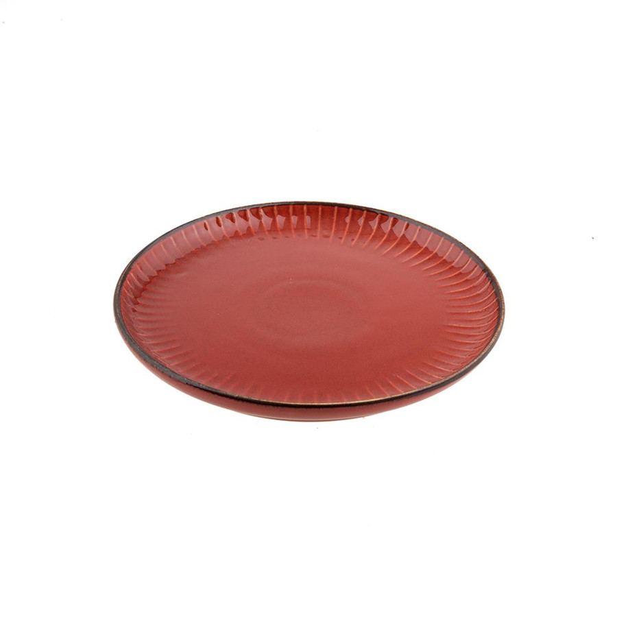 Jumbo Terracota Düz Tabak Red 17 cm