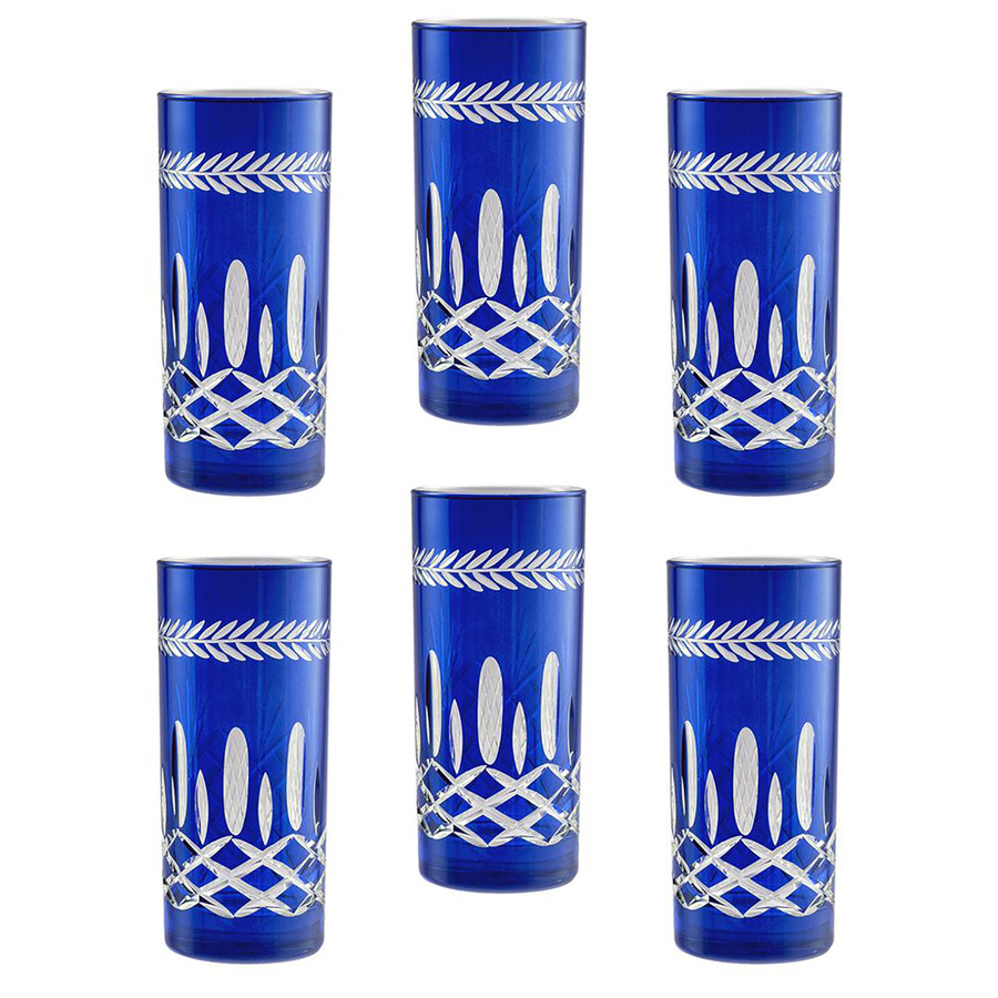 Jumbo Double Face 6 Parça Meşrubat Bardağı Mavi