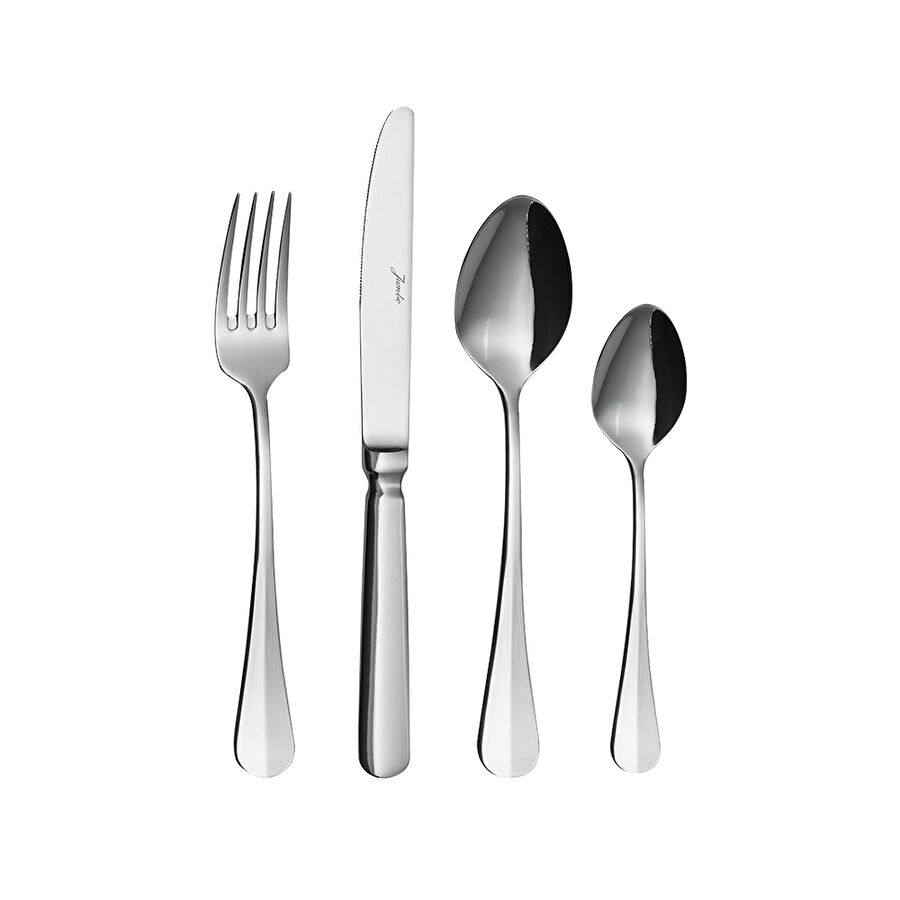 Jumbo Fortis 24 Parça 6 Kişilik Tatlı Çatal Kaşık Bıçak Takımı