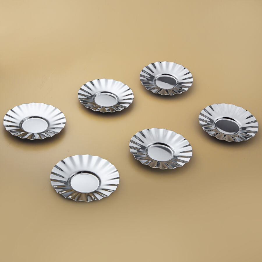 Jumbo Velena 6'lı Çay Tabak Seti