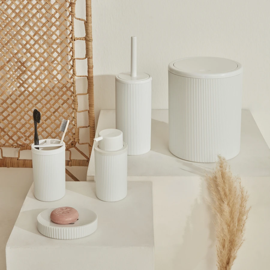 Karaca Home Mayra 5'li Banyo Seti Beyaz