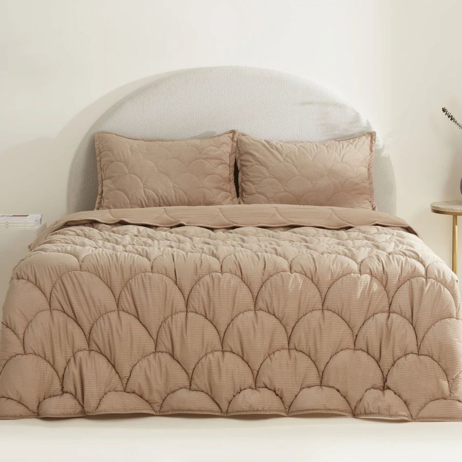 Karaca Home Cowrie Çift Kişilik Luxury Comfort Set Bej