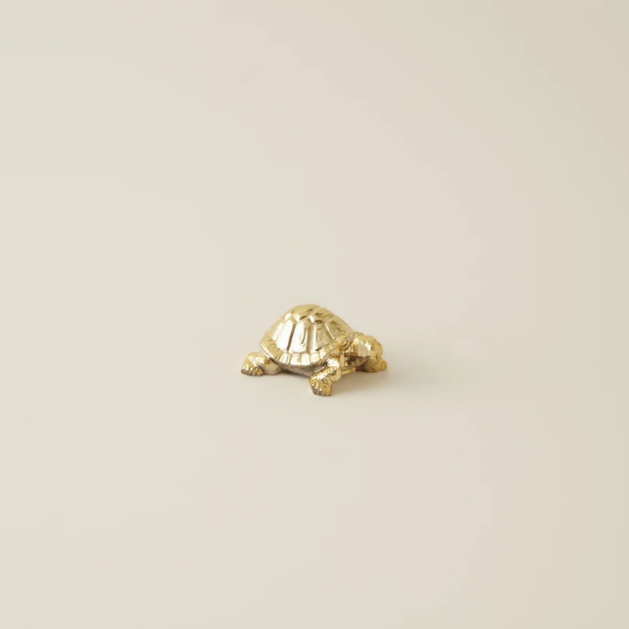 Karaca Home Tiny Turtle Dekoratif Obje Gold 