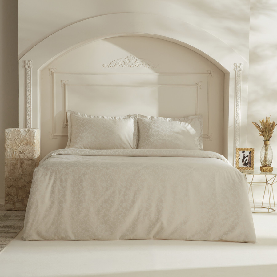 Karaca Home White Collection Venessa Çift Kişilik Nevresim Takımı Ekru