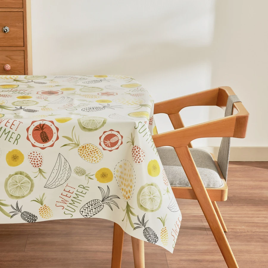 Karaca Home Luna Çiçekli Pvc Masa Örtüsü Sarı