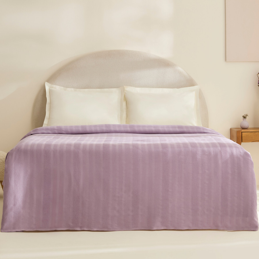 Karaca Home Layna Ecocell Çift Kişilik Tek Pike Lila
