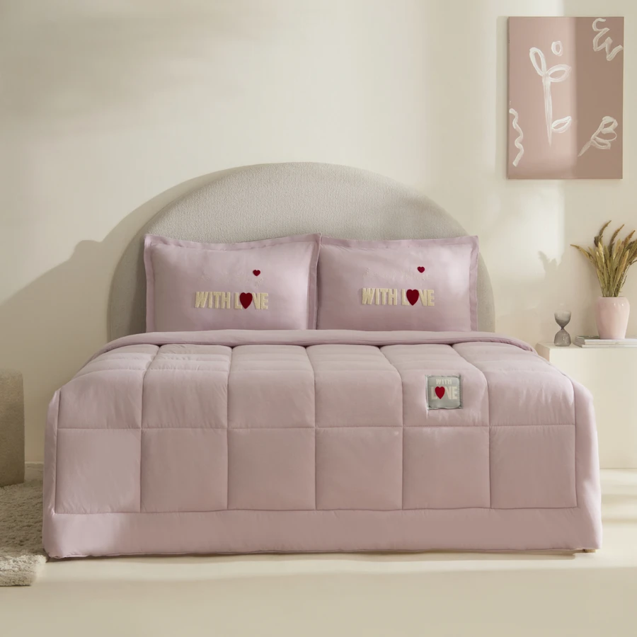 Karaca Home With Love Çift Kişilik Comfort Set Pembe