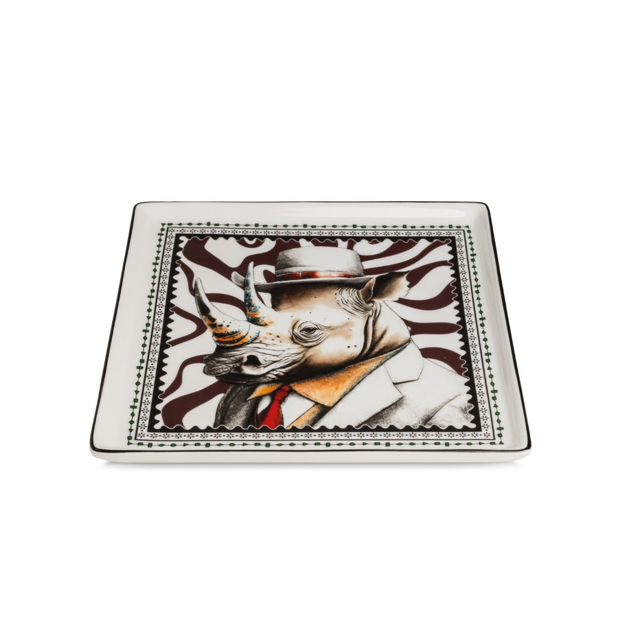 Egan Italy Human Essence Gergedan Desenli Tabak 19x19 cm