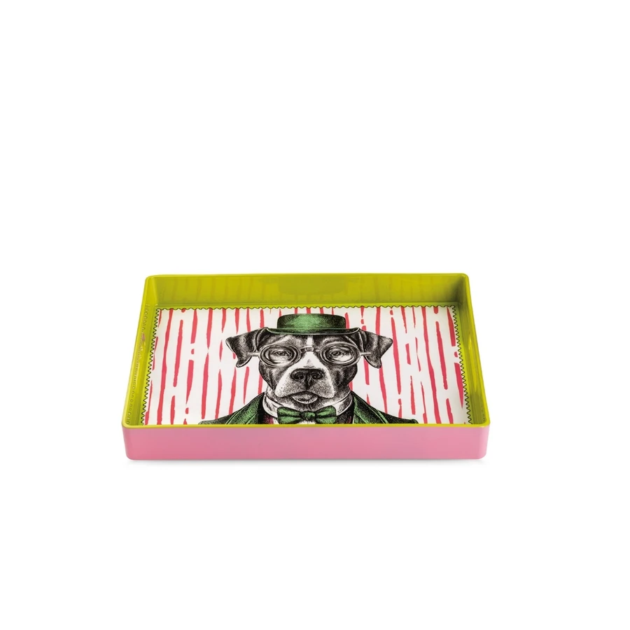 Egan Italy Human Köpek Desenli Tepsi 40x26 cm