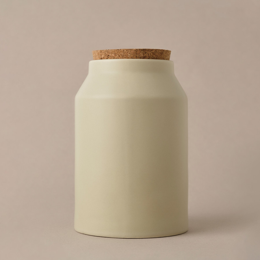 Cooklife Kavanoz Stoneware Kemik Beyazı 800 ml