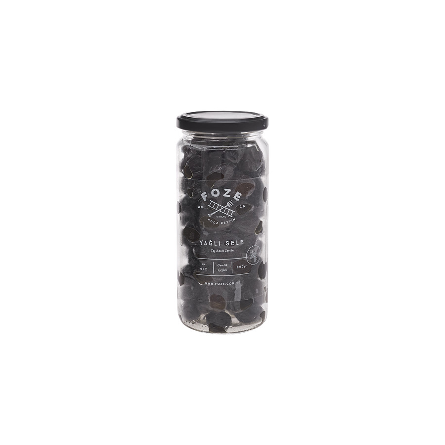 Foze Taş Baskı Yağlı Sele Siyah Zeytin 300 G