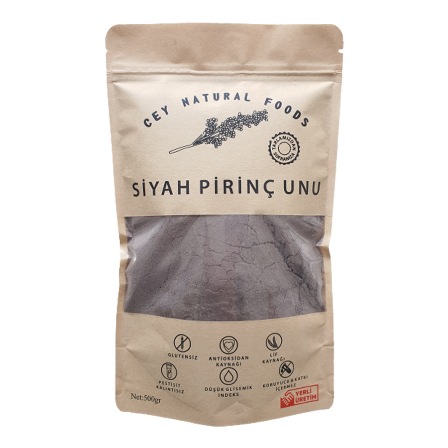 CEY NATURAL SİYAH PİRİNÇ UNU 500 G