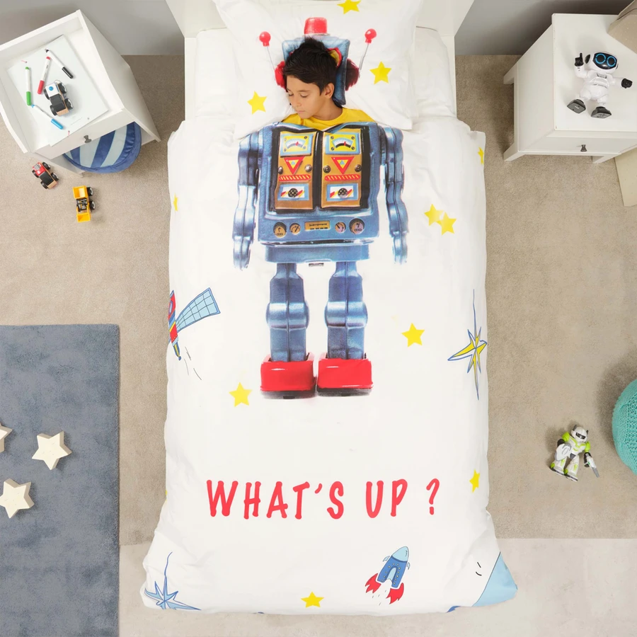 Karaca Home Young Robot %100 Pamuk Tek Kişilik Nevresim Takımı