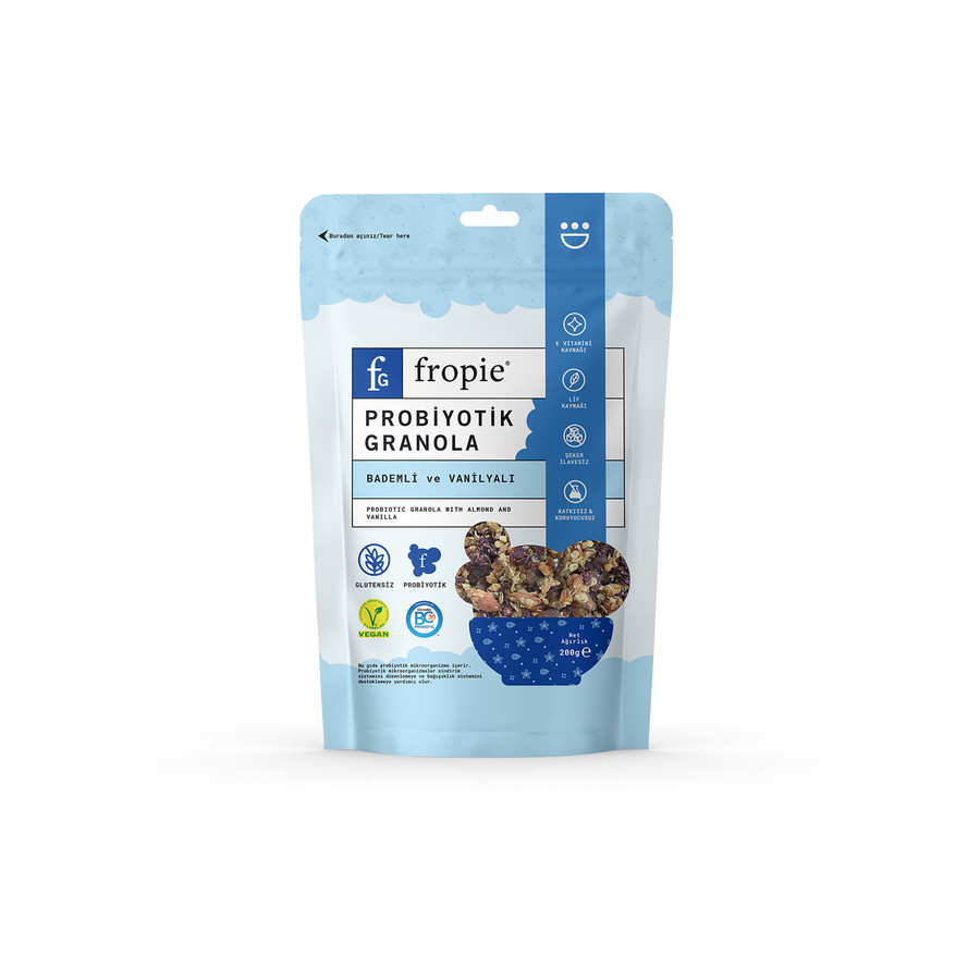 Fropie Bademli Vanilyalı Probiyotik Granola 200 Gr