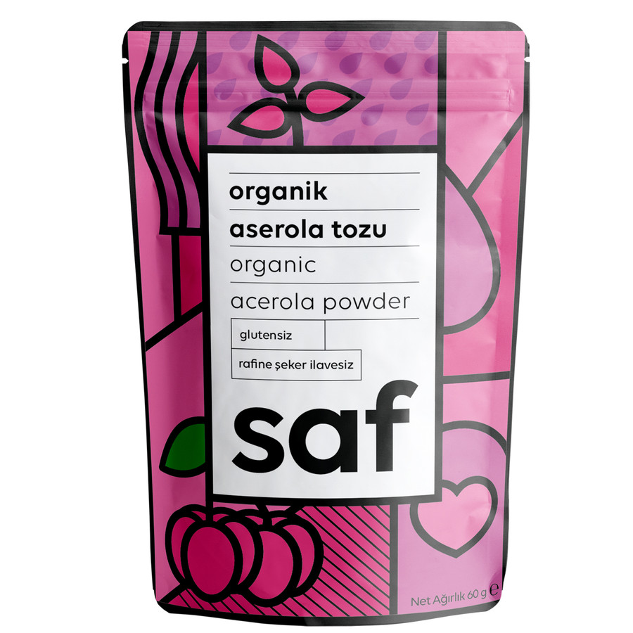 Saf Nutrition Organik Aserola Tozu 60 G