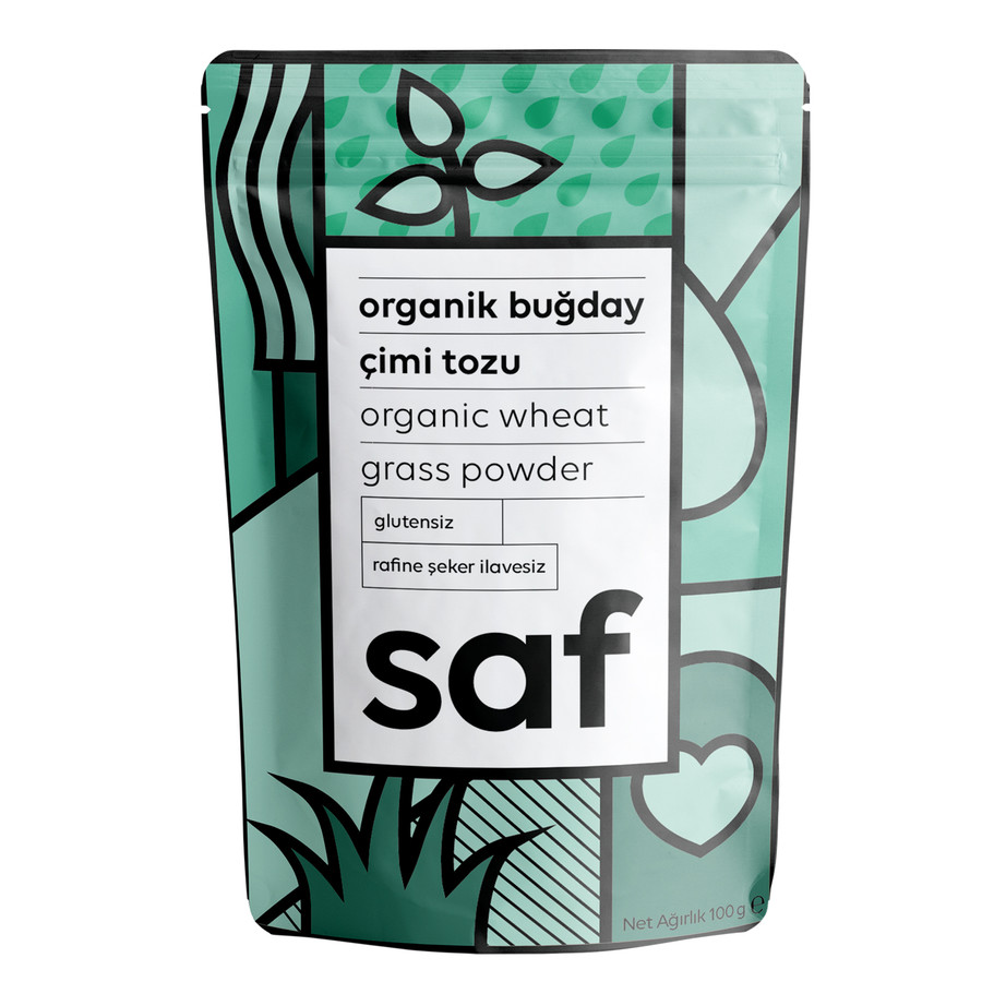 SAF NUTRITION ORGANİK BUĞDAY ÇİMİ TOZU 100 G