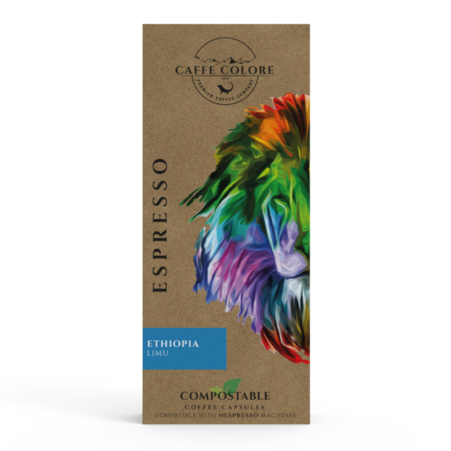 Caffe Colore Ethiopia Limu Doğada Çözülebilir Kapsül Kahve - 10'lu