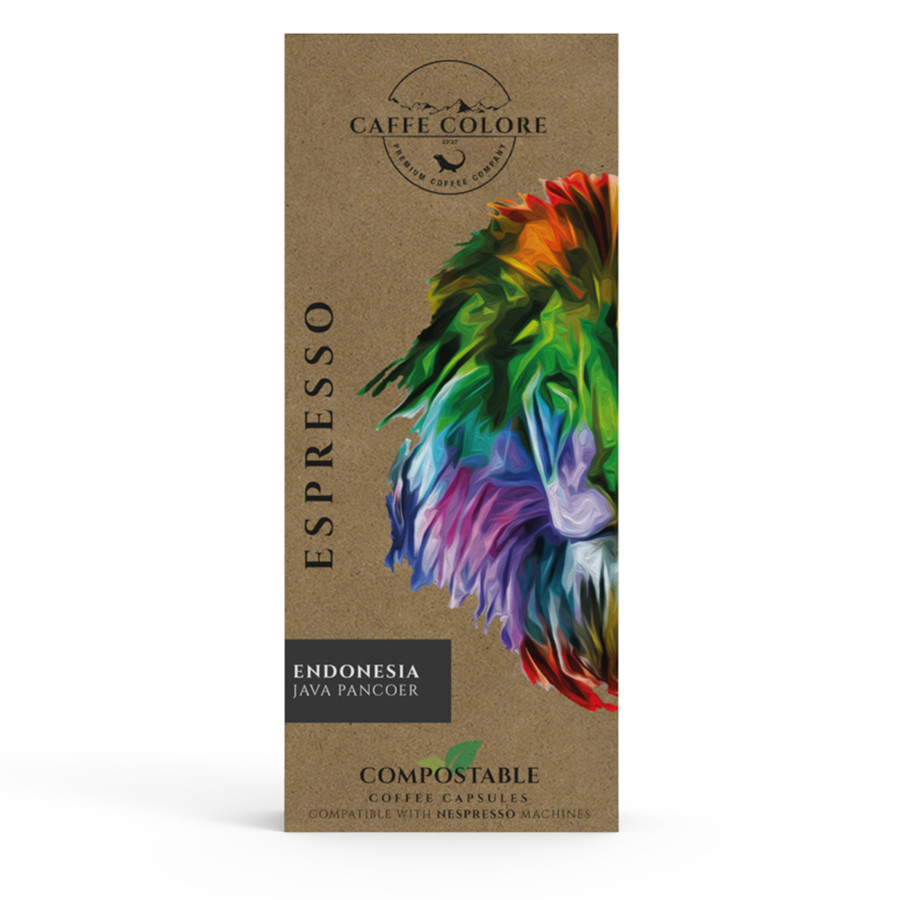 Caffe Colore Indonesia Java Pancoer Doğada Çözülebilir Kapsül Kahve - 10'lu
