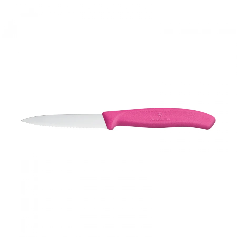 Victorinox Tırtıklı Soyma Bıçağı 8 cm Pembe