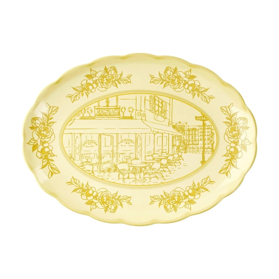 Guzzini Josephine Servis Tabağı Large 51x38 cm Sarı