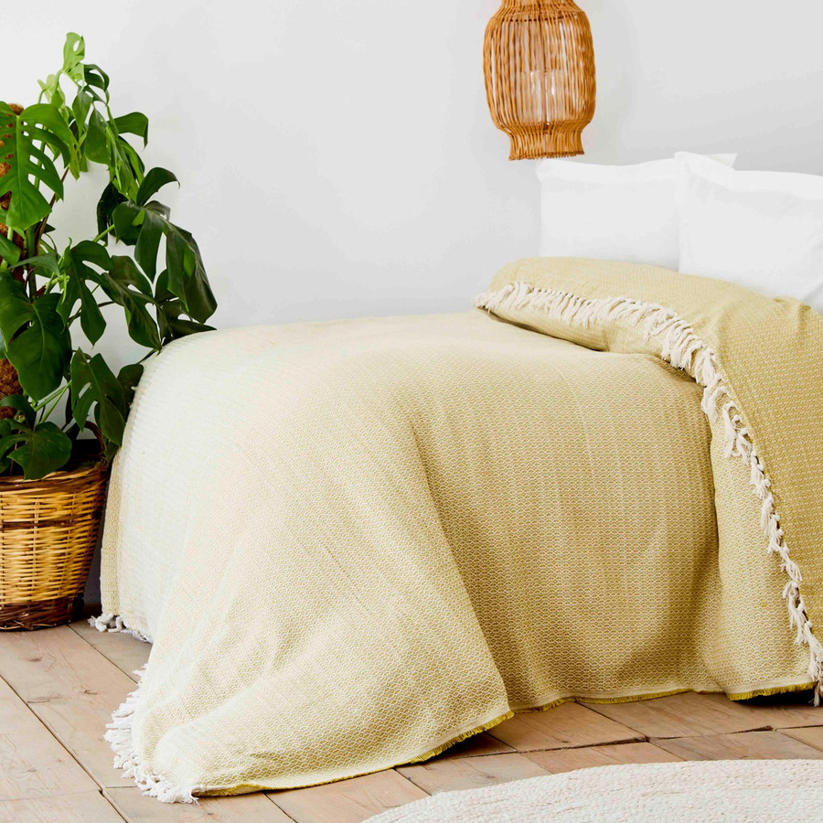 Karaca Home Norda Açık Yosun Çift Kişilik Pike