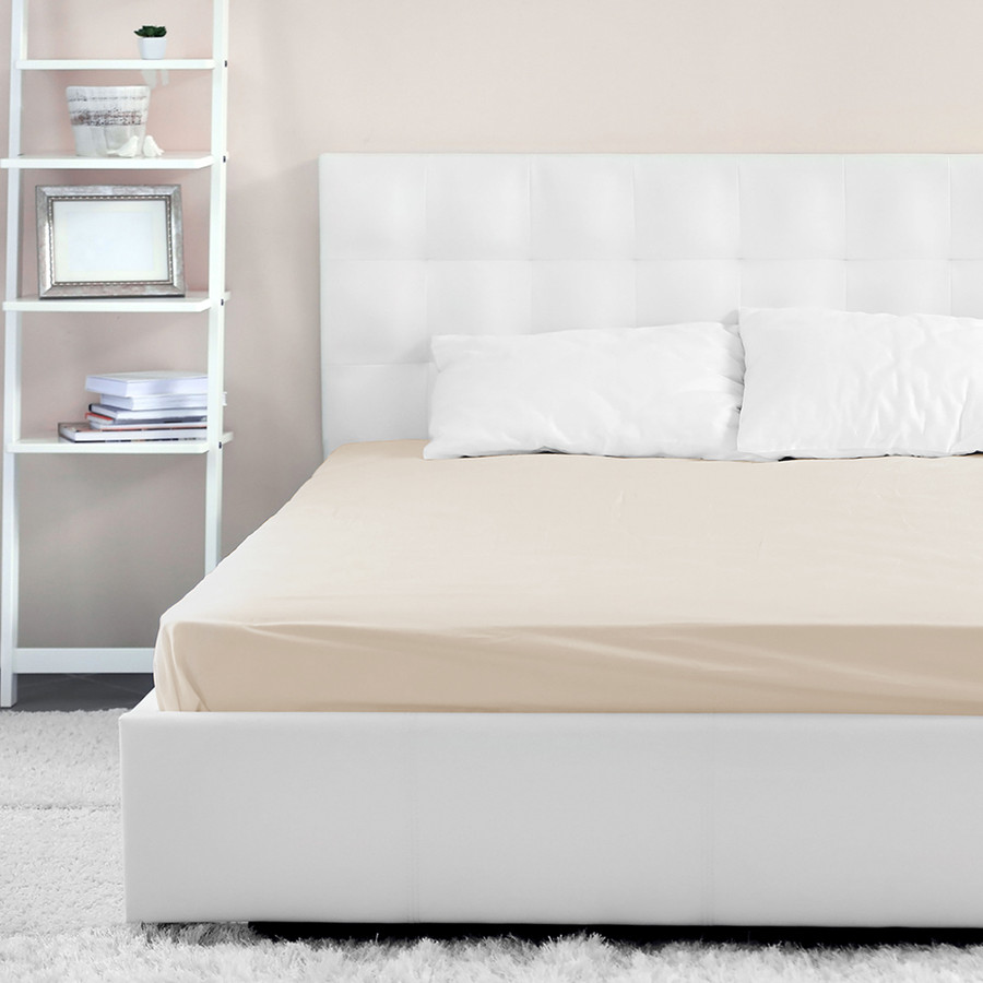 Karaca Home Çift Kişilik Cotton Çarşaf Bej 240x260 cm