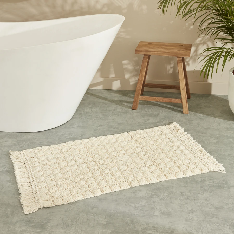 Sarah Anderson Bubble Banyo Paspası 60x90 cm Ekru