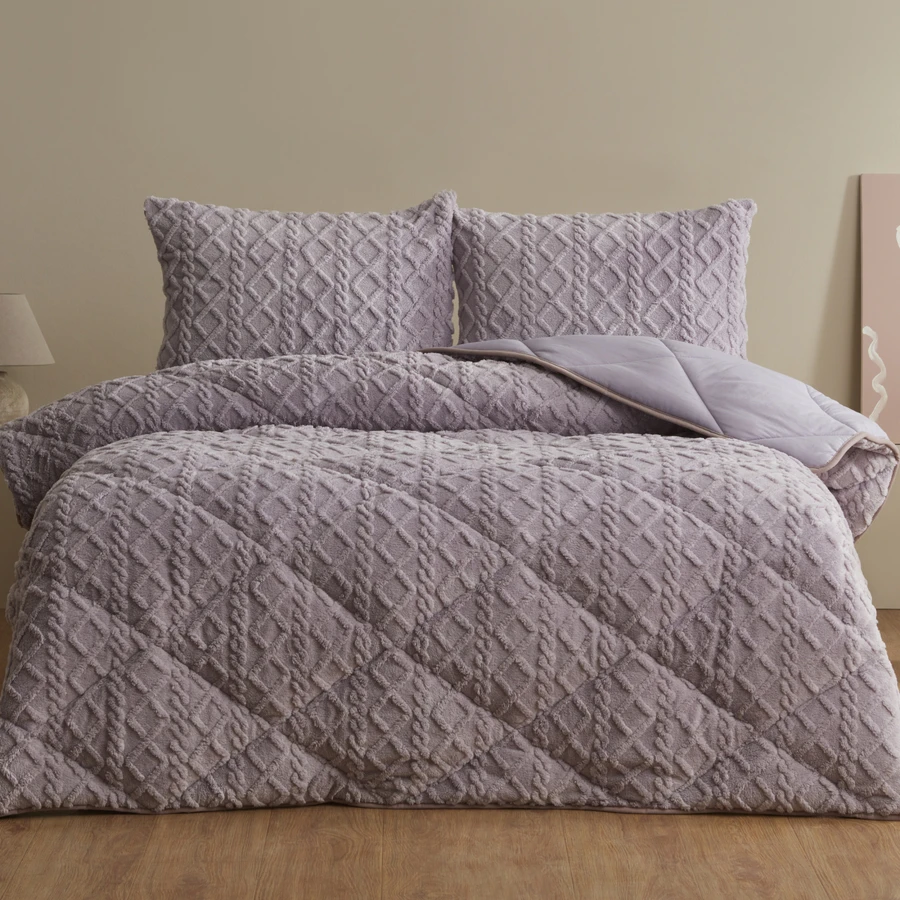 Sarah Anderson Softy Tek Kişilik Comfort Set Lila