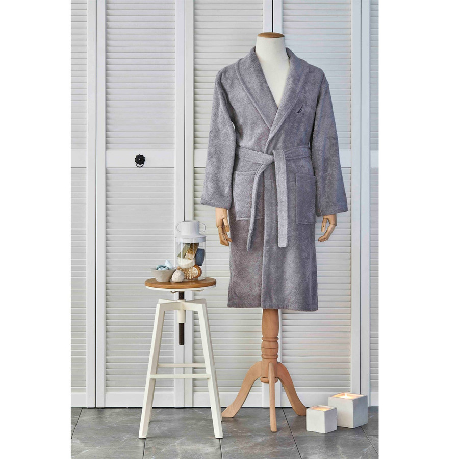 Nautica Home Crew Gri Bornoz S