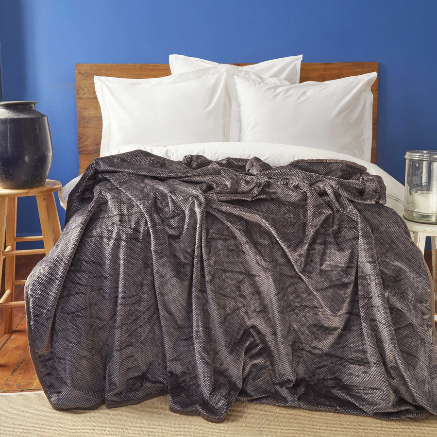 Nautica Home Ria Antrasit Çift Kişilik Wellsoft Battaniye