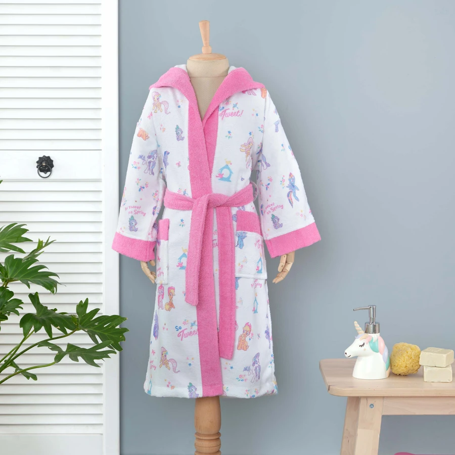 My Little Pony By Karaca Home Girl Pembe %100 Pamuk 6-8 Yaş Bornoz