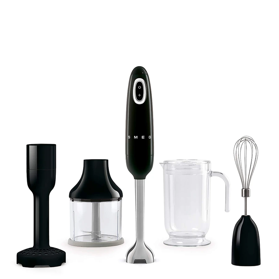 Smeg El Blender Set Black Hbf02bleu