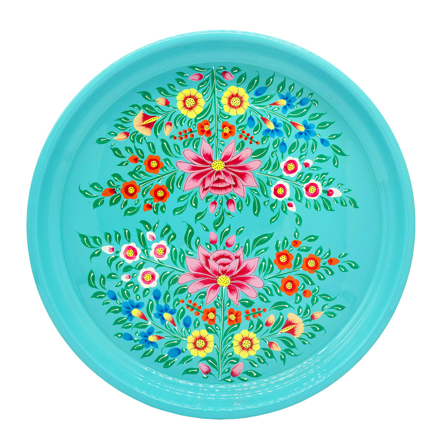 3rd Culture 3rd-5065 Turkuaz Lotus Tepsi
