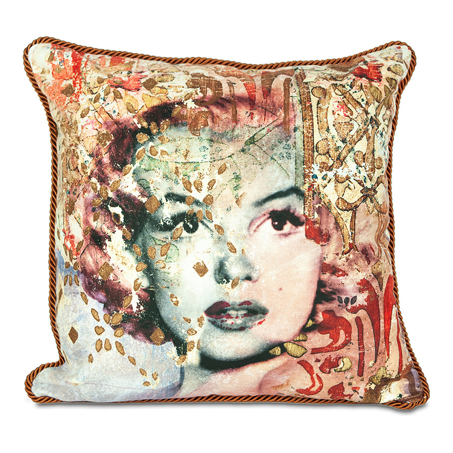 Baci Milano Memories Marilyn Kadife Yastık 45 cm x 45 cm