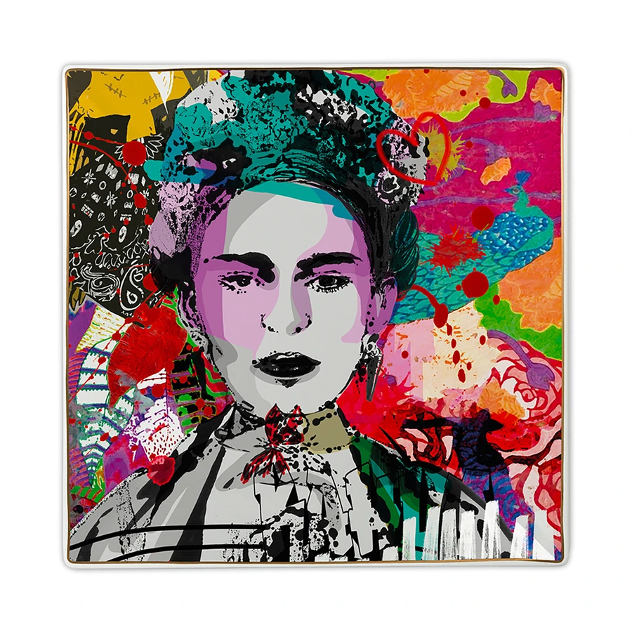 Baci Milano Street Art Tepsi 27 cm x 27 cm Frida