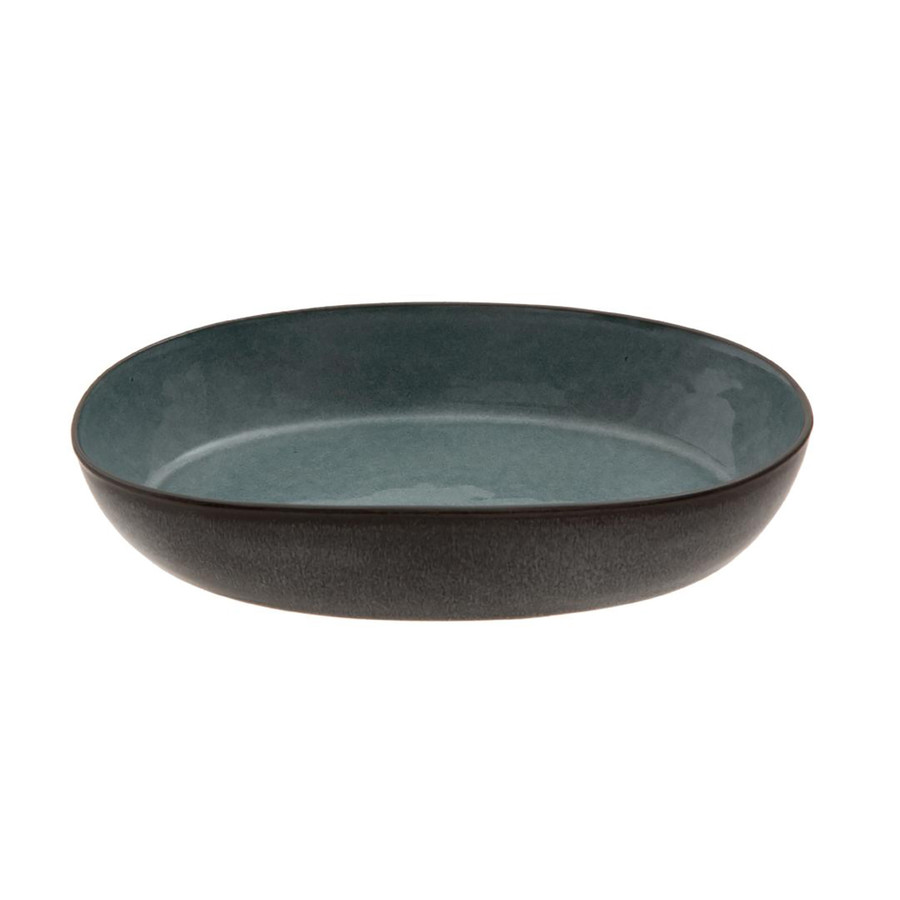 Jumbo Twin Blue Kayık Tabak 29 cm
